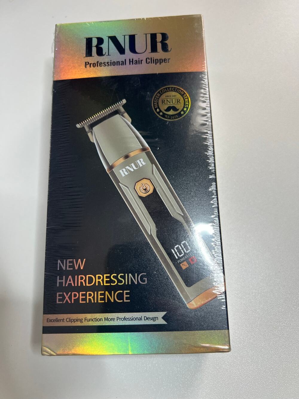 RNUR AS-1678 T-BLADE PROFESSIONAL HAIR CLIPPER WATERPROOF USB LED DISPLAY NEW